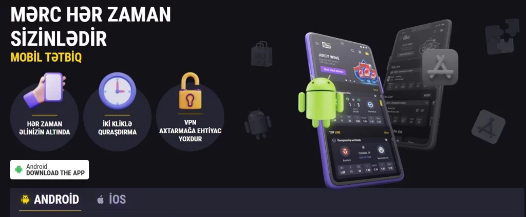 Android və iOS tətbiqləri